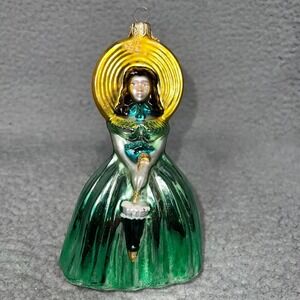 Scarlett O'Hara Polonaise‎ Kurt Adler Gone With Wind Glass X-Mas Ornament 1997